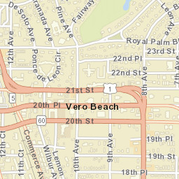 Vero Beach Florida Street Map