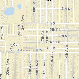 Poinciana Park Florida Street Map