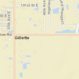 Gillette Florida Street Map