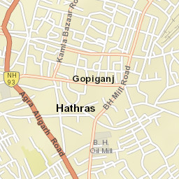 Hathras Street Map