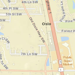 Oslo Florida Street Map