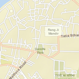 Vrindavan Street Map