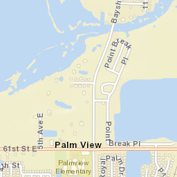 Palm View Florida Street Map