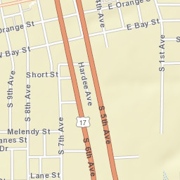 Wauchula Florida Street Map