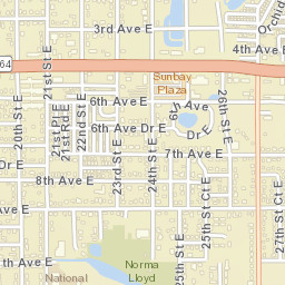 Manatee Florida Street Map