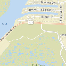 Fort Pierce Shores Florida Street Map