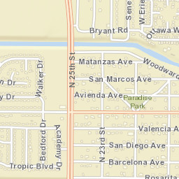 Paradise Park Florida Street Map