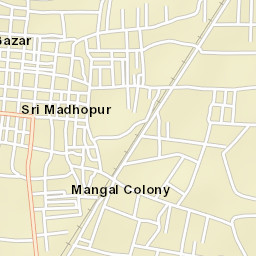Sri Madhopur Street Map