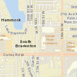 South Bradenton Florida Street Map