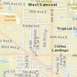 West Samoset Florida Street Map