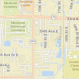 Oneco Florida Street Map