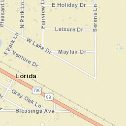 Lorida Florida Street Map