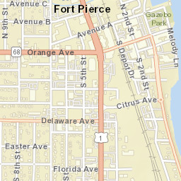 Fort Pierce Florida Street Map