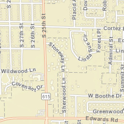 Cortez Estates Florida Street Map