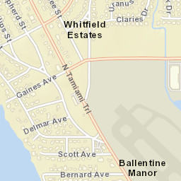 Whitfield Estates Florida Street Map