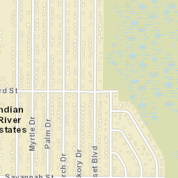 Indian River Estates Florida Street Map