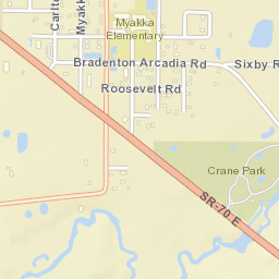 Myakka City Florida Street Map