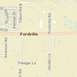 Fordville Florida Street Map