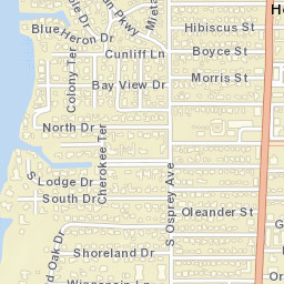 Sarasota Heights Florida Street Map