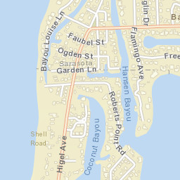 Siesta Key Florida Street Map