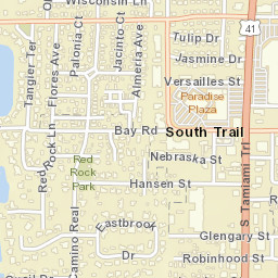 South Trail Florida Street Map