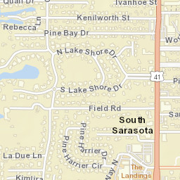 South Sarasota Florida Street Map