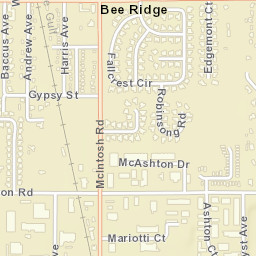 Bee Ridge Florida Street Map