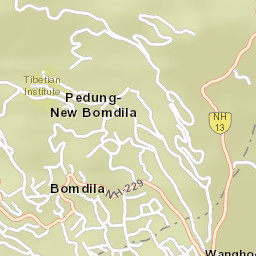 Bomdila Street Map