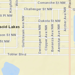Placid Lakes Florida Street Map