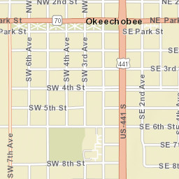 Okeechobee Florida Street Map