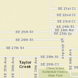 Taylor Creek Florida Street Map