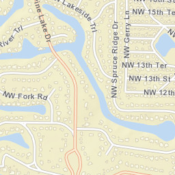 North River Shores Florida Street Map