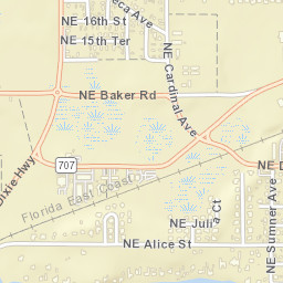 Palm Lake Park Florida Street Map