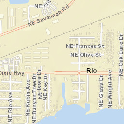 Rio Florida Street Map