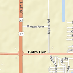 Bairs Den Florida Street Map