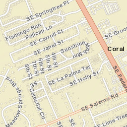 Coral Gardens Florida Street Map