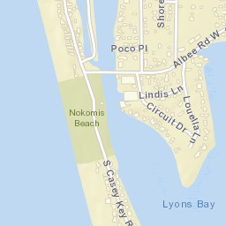 Nokomis Beach Florida Street Map