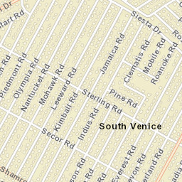 South Venice Florida Street Map