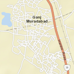 Ganj Muradabad Street Map