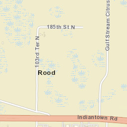 Rood Florida Street Map