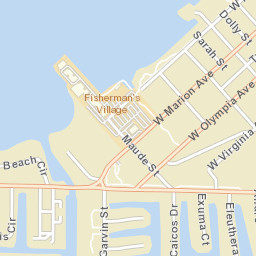 Fishermens Village Florida Street Map