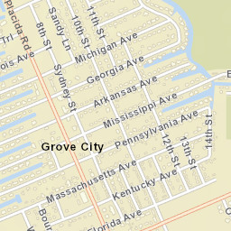 Grove City Florida Street Map