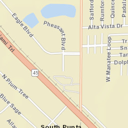 Riviera Lagoons Florida Street Map