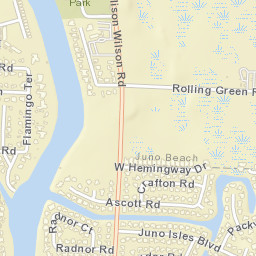 Juno Isles Florida Street Map