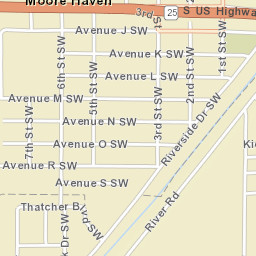 Riverside Drive, Moore Haven, FL 33471 Street Map