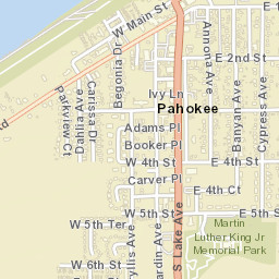 Pahokee Florida Street Map