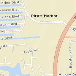 Pirate Harbor Florida Street Map