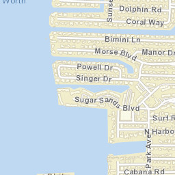 Palm Beach Isles Florida Street Map