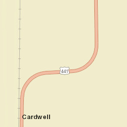 Cardwell Florida Street Map