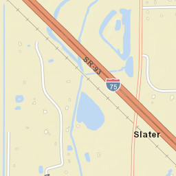 Slater Florida Street Map